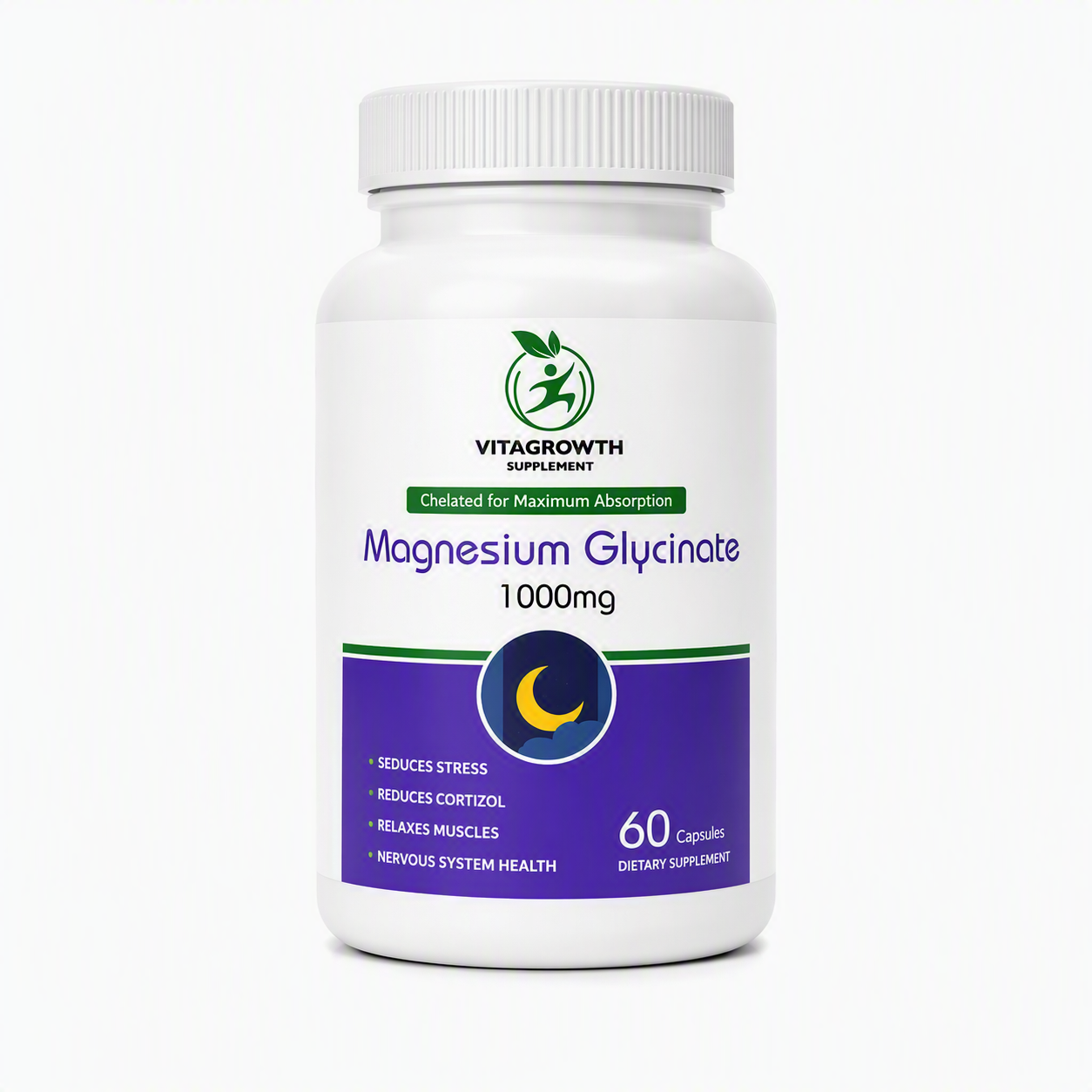 Vitagrowth Magnesium glycinate 1000mg 60caps