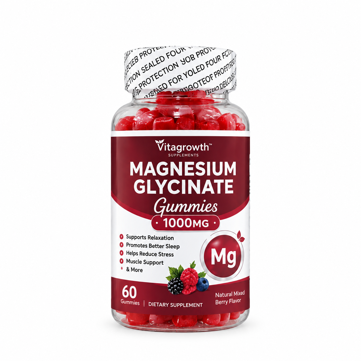 VITAGROWTH MAGNESIUM GLYCINATE 60 GUMMIES