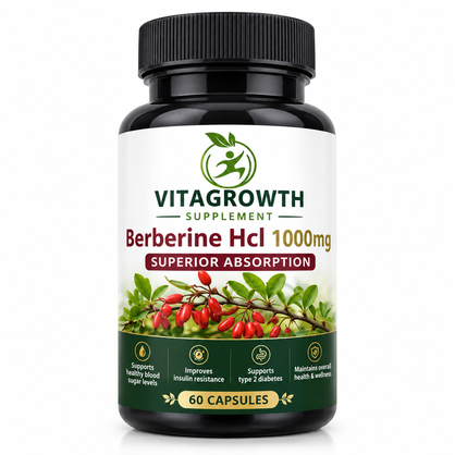 VITAGROWTH BERBERINE HCL 60CAPS